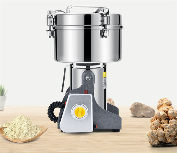 NEW ARRIVEL Wholesale Commercial 2500g Grain Grinder Stainless Steel Household Small Powder Mill Ultra-fine Grinding Machine