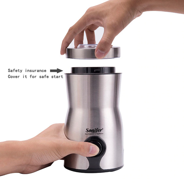 CKV-35 free shipping Mix and Match Welcome Mini High quality Electric Coffee Grinder maker Stainless Steel Beans Mill Herbs Nuts Sonifer