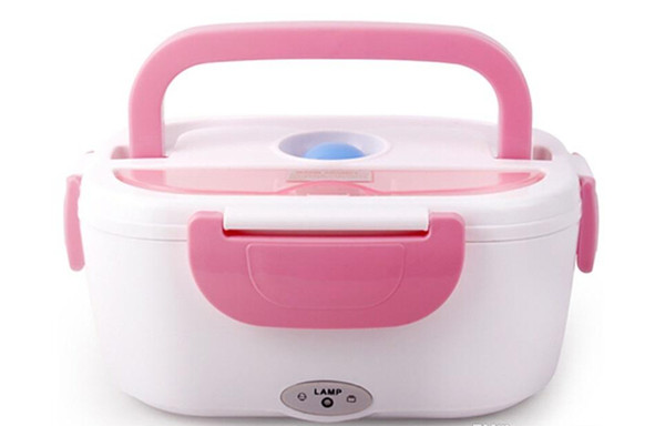 2019 New Lunch Box Multi Functional Portable Electric Heating Lunchbox Heat Preservation Bento With Spoon Multi Color 39fs C R