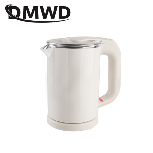 DMWD Dual Voltage Travel water Heating Boiler MINI Electric kettle cup Heater Portable Camping stainless steel teapot 110V-220V