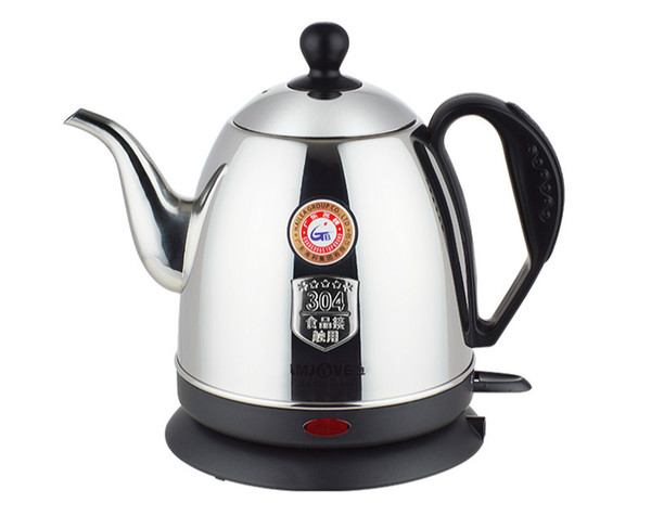 T-100B 220V 1200w 1L electric kettle food grade 304 stainless steel Chassis heating Teapot Automatic power-off 205x240mm