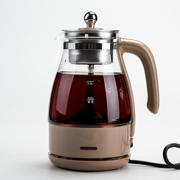 220V 600w 1L Automatic Electric kettle Steam type Tea maker Two gears High temperature foaming 304 stainless steel+High borosilicate glass