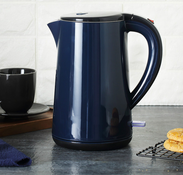 220V 1500w 1.7L blue Electric kettle Food grade 304 stainless steel 60 degree insulation 23.5x15cm