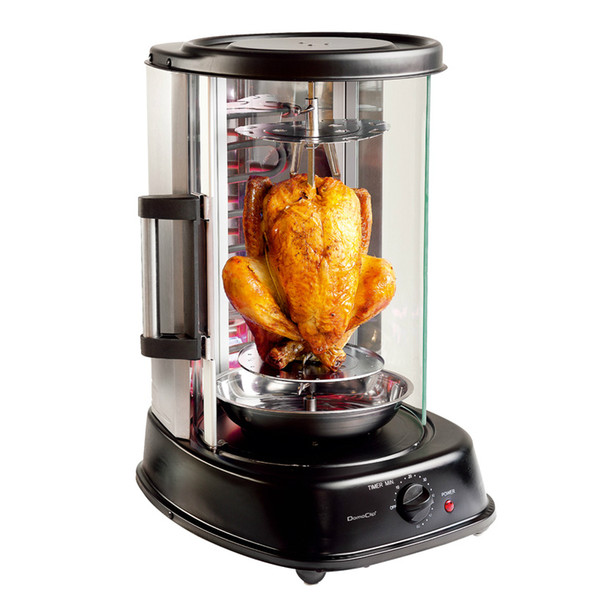 21L Vertical household electric oven Roast Chicken furnace 1380W/220V-240V 220 degree transparent window 360 degree rotating door 012