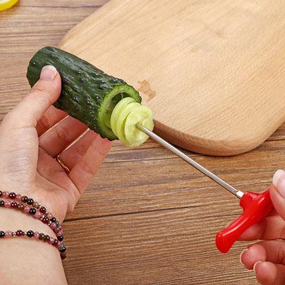 Vegetables Spiral Knife Carving Tool Potato Carrot Cucumber Salad Chopper Manual Spiral Screw Slicer Cutter Spiralizer