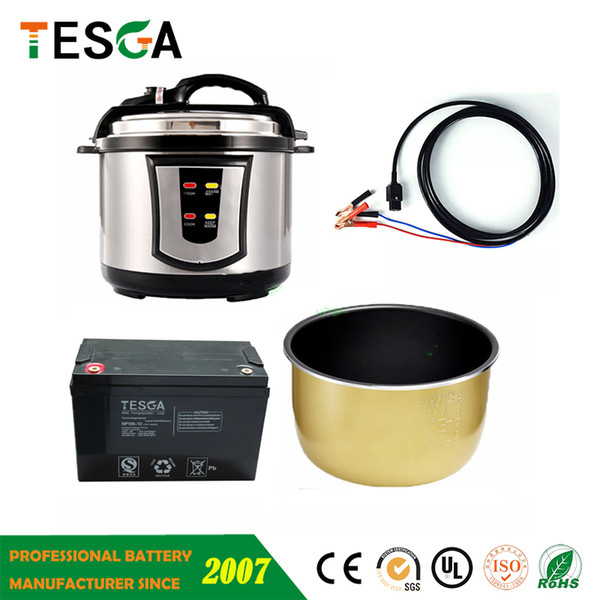 DC 24V stainless steel electric pressure cooker use for 24v battery powered/car/truck/solar