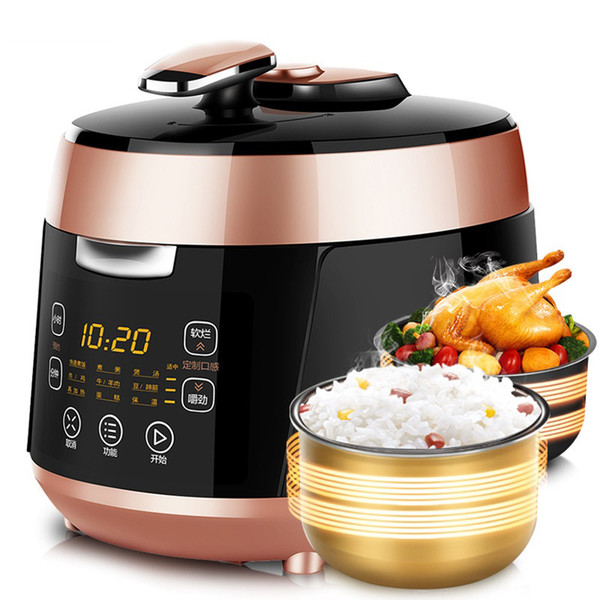 DMWD Multifunction Electric Pressure Cooker Rice Cooker Stew Soup Porridge Breakfast Maker Double Stewpots 24H Appointment 220V