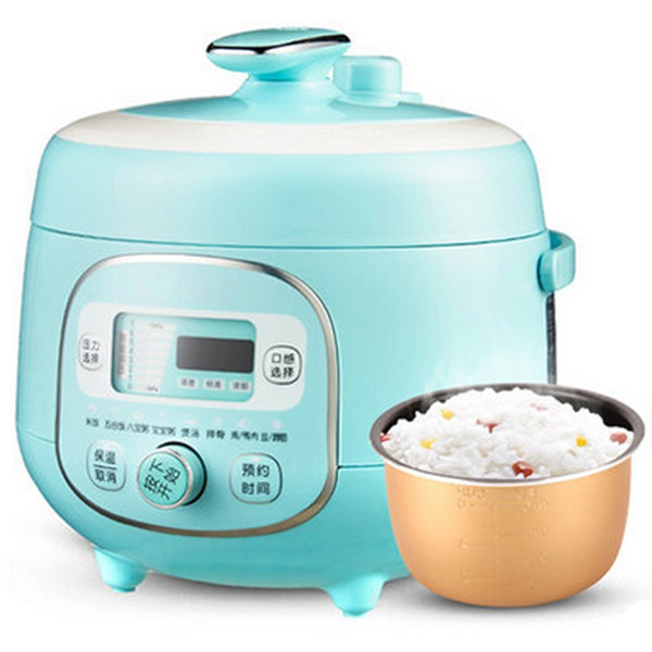 DMWD 2L Electric Pressure Cooker Mini Rice Cooker Multifunction Soup Pot 8 Menu For Stewing/Boiling/Baby Porridge 24H Timing