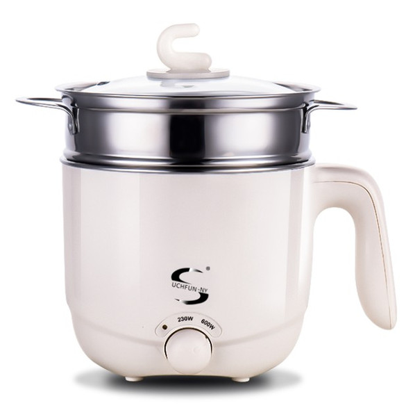 110V mini electric cooker portable travel cooker for students going abroad 1.5L Hot pot steamed eggs stewed soup porridge 017