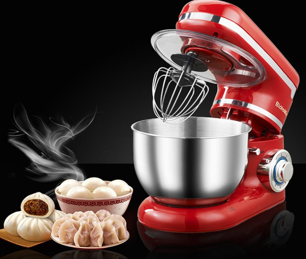 1200W 4L Stainless Steel Bowl 6-speed Kitchen Food Stand Mixer Cream Egg Whisk Blender Cake Dough Bread Mixer Maker Machine LLFA