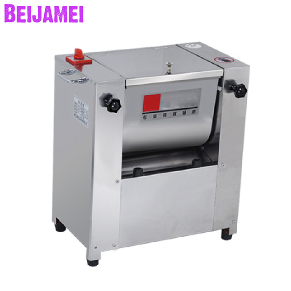 BEIJAMEI High Capacity Dough Mixer 220v commercial Flour Mixing Stirring electric bread dough kneading machine 1400r/min