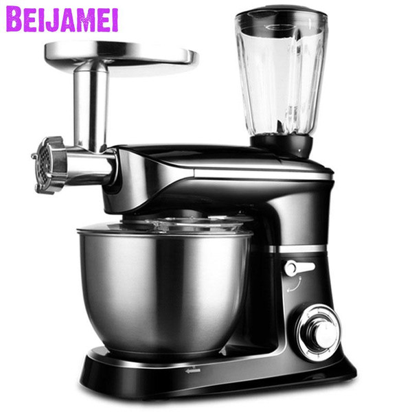 Beijamei 1300W stand food mixer household multifunctional meat grinder fruit juicer electric dough kneading egg beating machine