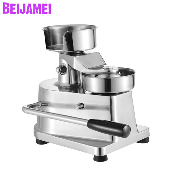 BEIJAMEI commercial 130/100mm Manual Hamburger Press Burger Forming Machine Round Meat Pie Shaping machine Hamburger maker