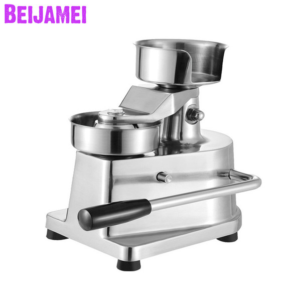 BEIJAMEI New Manual Hamburger Press Machine Burger meat pie Pressing Patty Maker Commercial Hamburger Making Price