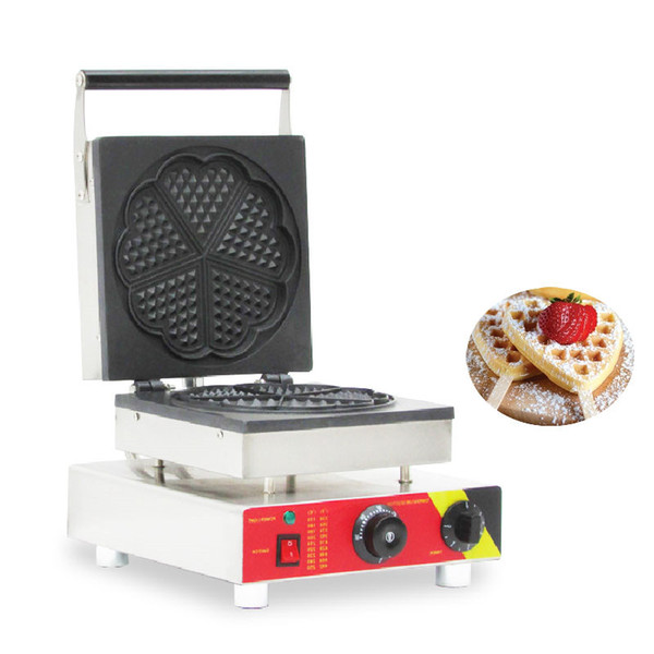 BEIJAMEI 110v 220v Commercial Nonstick Waffle Baker Maker Electric Heart Shaped Waffle Making Machine For Sale