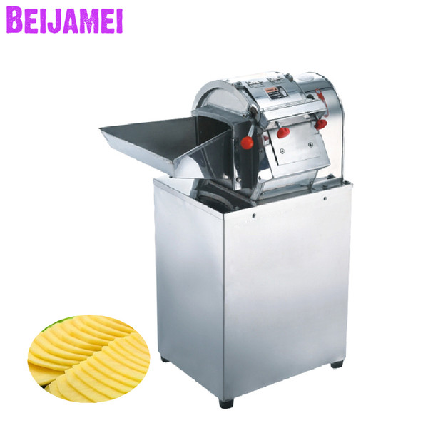 BEIJAMEI 2019 New vegetable cutting machine commercial potatoes slicer cutter/ industrial potato chip slicing machines price