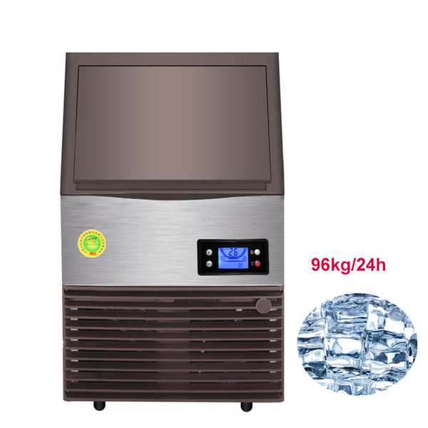 BEIJAMEI Commercial Ice maker 96KG/24h Electric 70 pcs Cube ice making each time 15min make ice for Cafe/Bubble tea shop