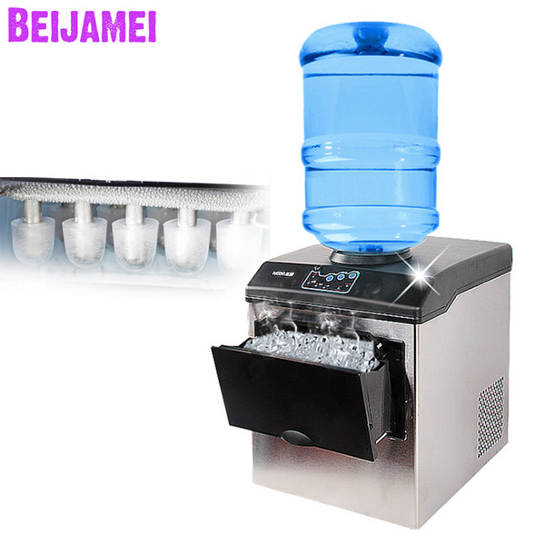 BEIJAMEI New Wholesale Barrel water ice making machine 25kg/24H electric commercial bullet ice block maker 220V