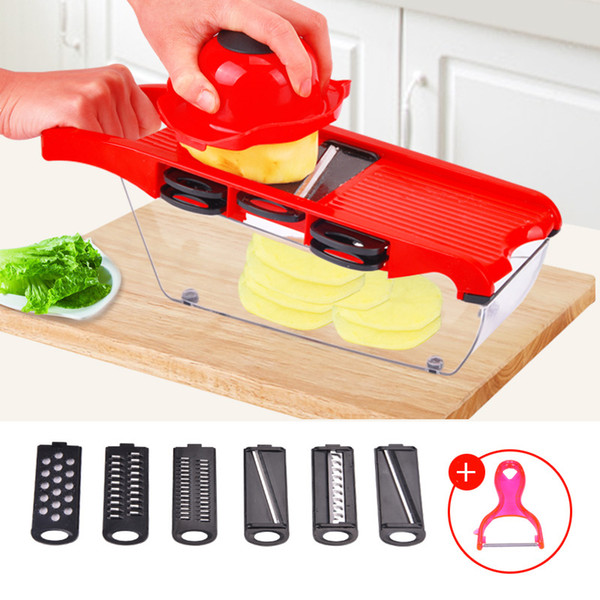 6 in1 vegetal cortador pelador cortador cuchillo cortar patata zanahoria pizca accesorios de cocina utensilios de cocina rallador verduras