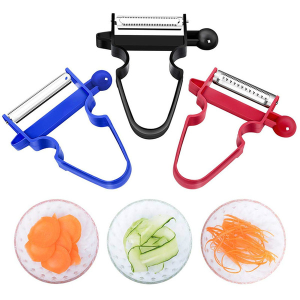 3 PICS Set Fruit Vegetable Tools Peeler Grater Slicer Cutter Kitchen Gadget Shredder Multi-function Kitchen Stainless Steel Tool