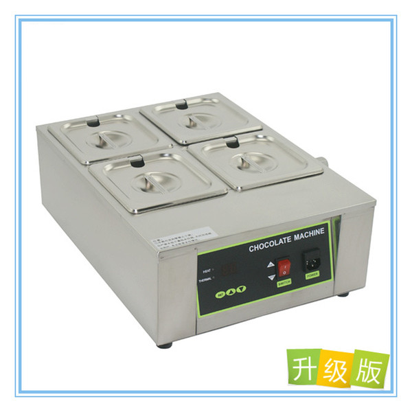 110V 220V Commercial Digital Electric 4 - Cylinder Chocolate Melt Furnace Melt Machine for Heating Hot Stove EU/AU/UK/US