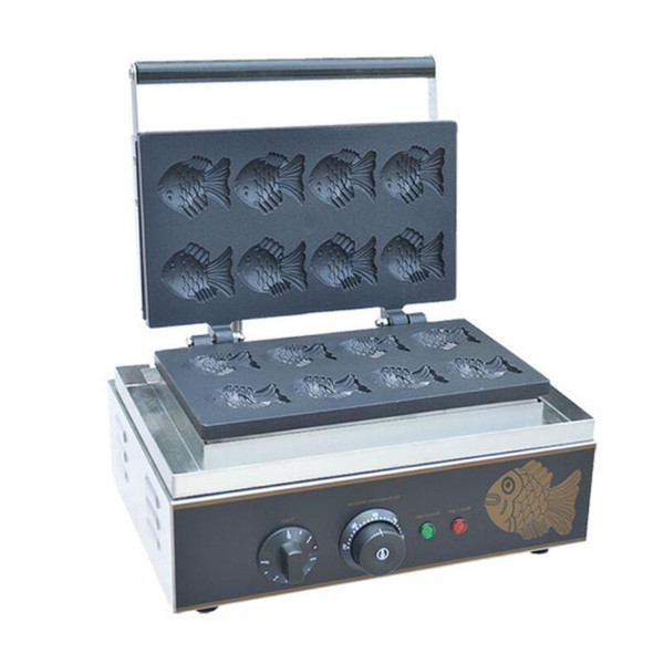 Commercial Use Non-stick 110v 220v Electric 6pcs Mini Japanese Taiyaki Fish Waffle Machine Small Fish Cake Maker