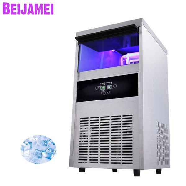 BEIJAMEI 68KG Electric Square Ice making machine commercial cube ice maker price with tap barreled water intake