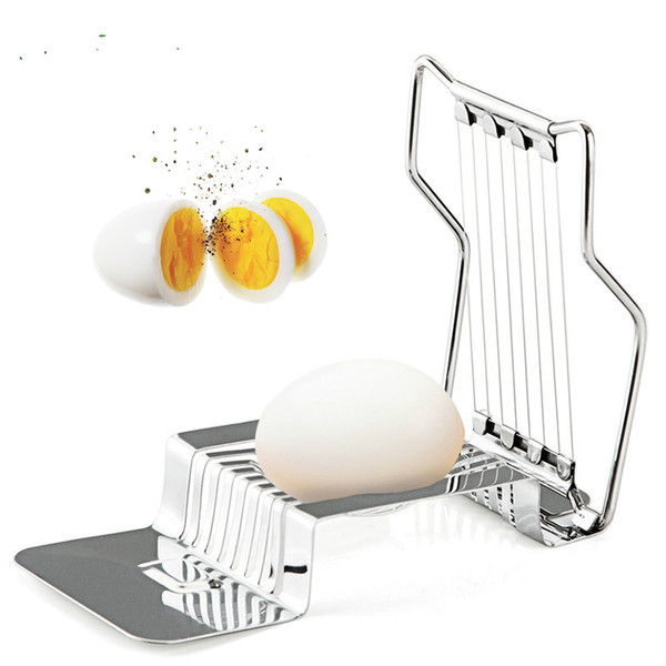 Stainless Steel Boiled Egg Slicer Cutter Tomato Mushroom Boiled Egg Ham Kiwi Multi Functional Cutter Kitchen Egg Tool