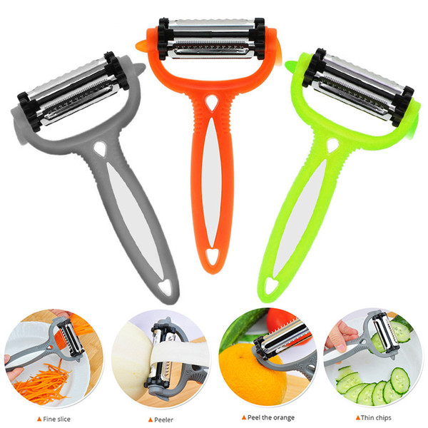 Kitchen Accessories Potato Peeler Multifunctional 360 Degree Rotary Vegetable Peeler Cutter Melon Planer Grater Kitchen Gadget