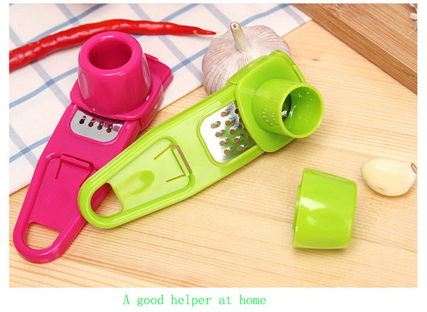 Multifunctional Ginger Garlic Press Grinding Grater Planer Slicer Mini Cutter Kitchen Cooking Gadgets Tools Utensils Accessories