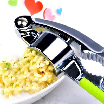 2 in 1 metal stainless steel garlic press and walnut press kitchen utensils fruits and vegetables tools