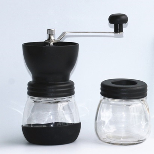 CG01-2, free shipping,Ceramics coffee bean grinder with canister set,coffee grinder,hand Grinding machine,Manual coffee grinder