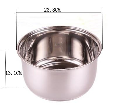 4L stainless steel non-stick pot rice cookers inner pot kitchen appliance parts Soup pot ice beer barrels ice cream buckets