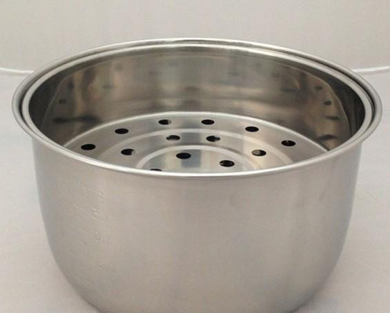 3L stainless steel non-stick inner pot + steam basket steam tray pan steam basket kitchen appliance parts 2pcs|set