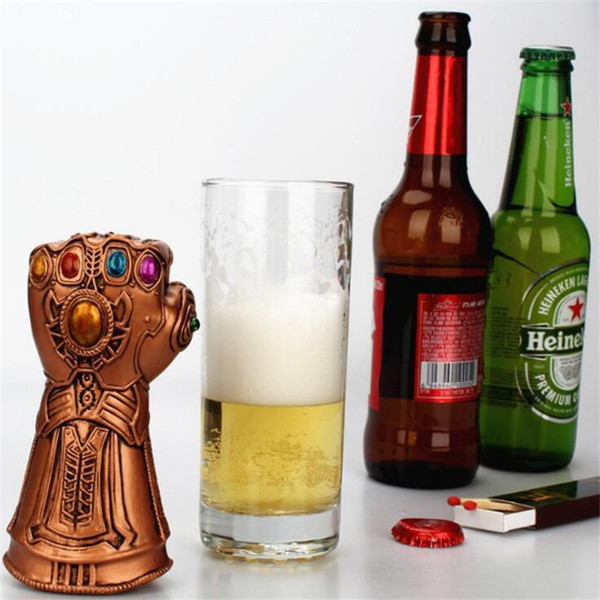 Beer Gloves Bottle Openers Thanos FIst Shaped Bottle Opener Wine Corkscrew Beverage Wrench Jar Openers for Dinner Party Bar Tool