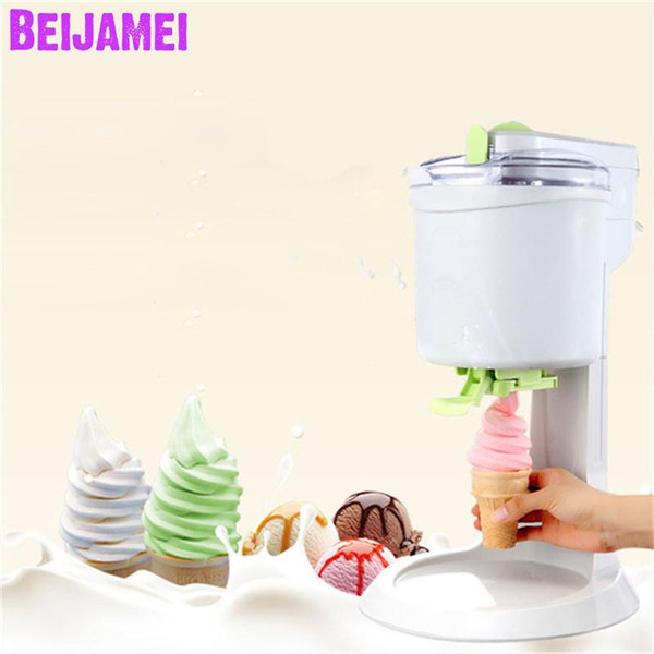 Beijamei 2019 Lower Price Household Ice Cream Machine DIY Ice Cream Maker For Children Mini Frozen Fruit Ice Machine