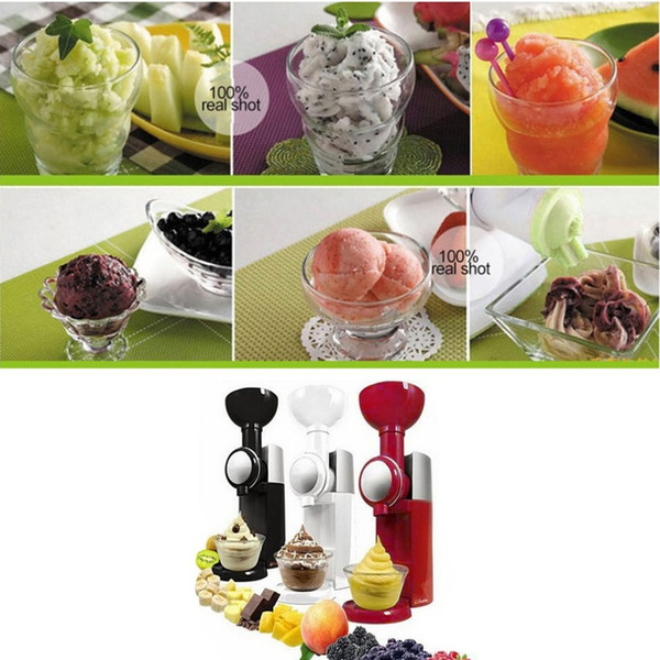 high quality Practical Design DIY Ice Cream Maker Machine Portable Size Household Use Automatic Frozen Fruit Dessert Machine