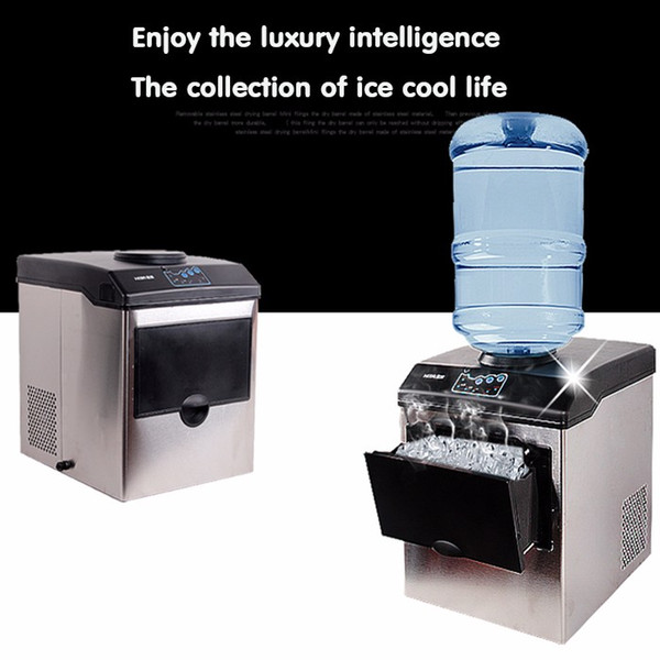 FREE SHIPPING HZB25 electric commercial or homeuse portable counter top Automatic bullet ice maker making machine