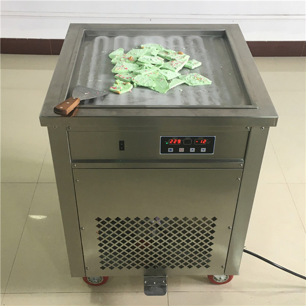 FREE SHIPPING Ice Cream Roll Equipment Commercial Fried Yogurt Machine 110v 220v Electric Thailand Fry Ice Cream Pan