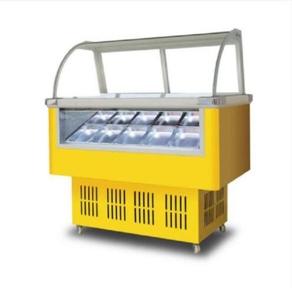 Best selling commercial 220V freezer horizontal ice cream display cabinet 170W popsicle ice porridge display cabinet