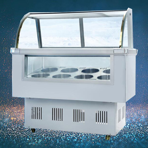 Commercial 10 barrels / 14 boxes Hard Freezer Refrigerator Gelato display cabinet Ice Cream showcase Showcase Popsicle freezer