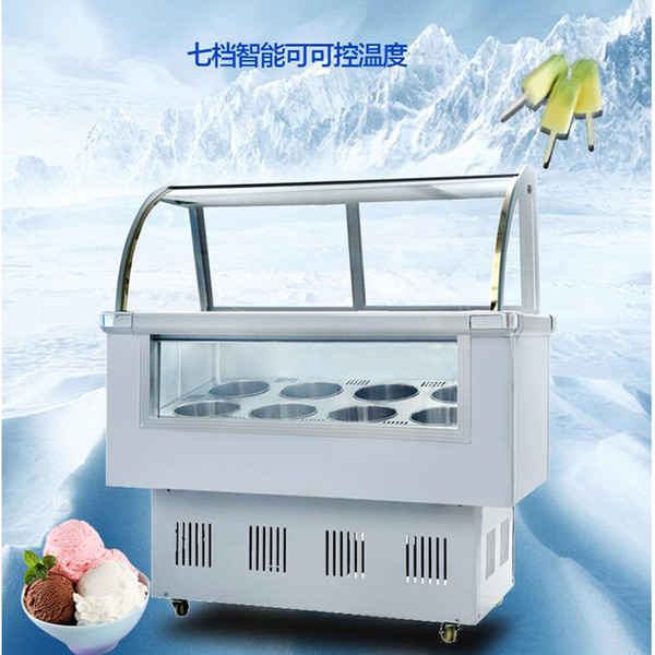 6 barrels / 10 boxes of ice cream display cabinet freezer for ice cream / popsicle / ice porridge display cabinet