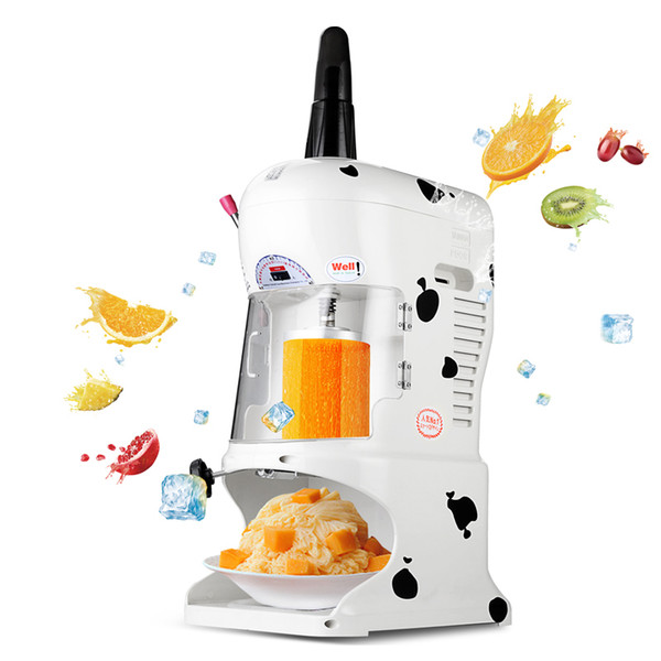 BEIJAMEI Snow Cone Ice Shaver Maker Machine Electric Block Ice Crusher Commercial Snowflake Shaved Ice Machine