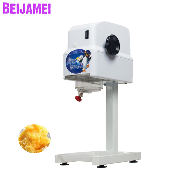 BEIJAMEI 2019 Hot Electric Shaved Ice Maker Commercial Ice Shaver Planer Machine Sand Ice Crusher Price