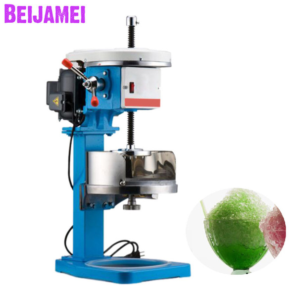 BEIJAMEI Commercial shaved ice machine block ice crusher snow cone shaver ice planer For home restaurant