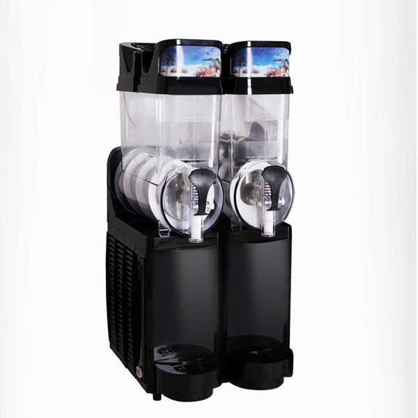 15L*2 Commercial Snow Melting machine/double Tank Slush Machine/Cold Drink Maker/Smoothies Granita Machine/Sand ice machine