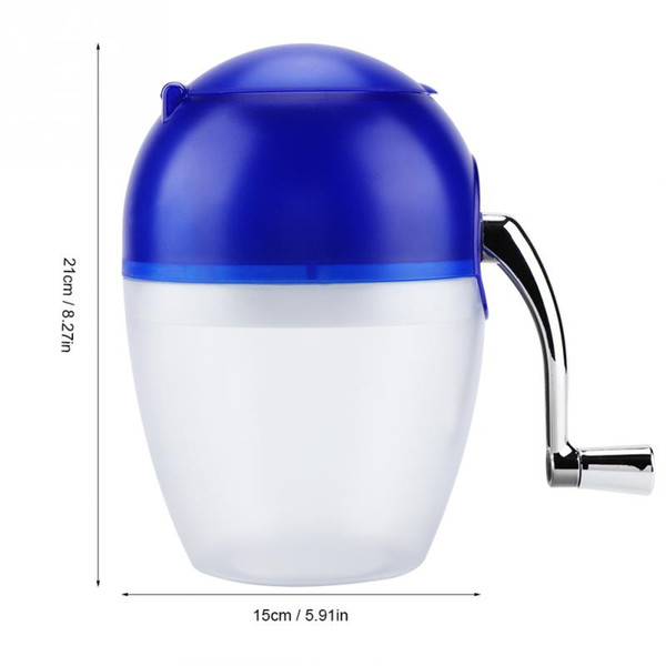 Hot sale Portable Hand Crank Manual Household Ice Crusher Shaver Snow Cone Maker Machine free shipping