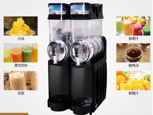 580W Commercial Snow Melting machine/double Tank Slush Machine/Cold Drink Maker/Smoothies Granita Machine/Sand ice machine 30L