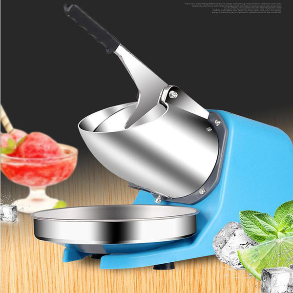 Electric Ice crusher shaver snow cone ice block making machine household commercial ice slush sand tea shop