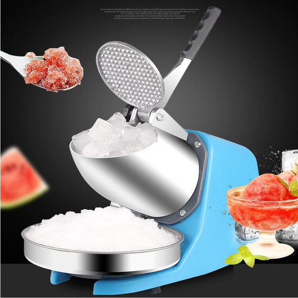 85KG/H Commercial stainless steel electric ice crusher Smoothie shaver slush sand Block Breaking maker snow cone grinder Machine